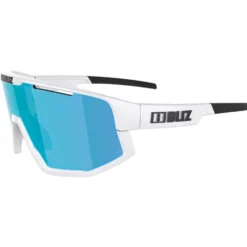 Occhiali da sole Bliz Vision White Smoke W Blue Mirror