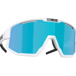 Occhiali da sole Bliz Vision White Smoke W Blue Mirror