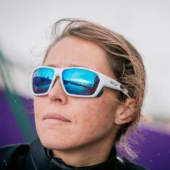 Occhiali da sole Bollé Airfin White Matte Grey Volt+ Offshore Polarized