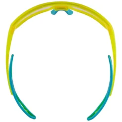 Occhiali da sole Cebe S'Track Vision Translucent Neon Yellow Blue Zone Vario Rose Cat.1-3 Silver