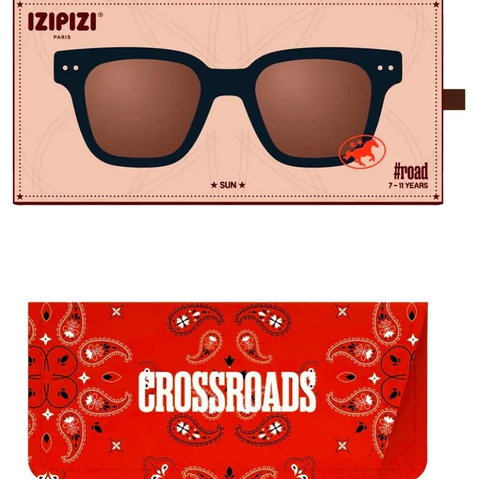 Occhiali da sole Izipizi Child Road Road Black Brown Polarized