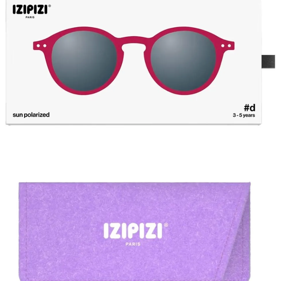 Occhiali da sole Izipizi Sun Kids #D Cranberry Grey Polarized