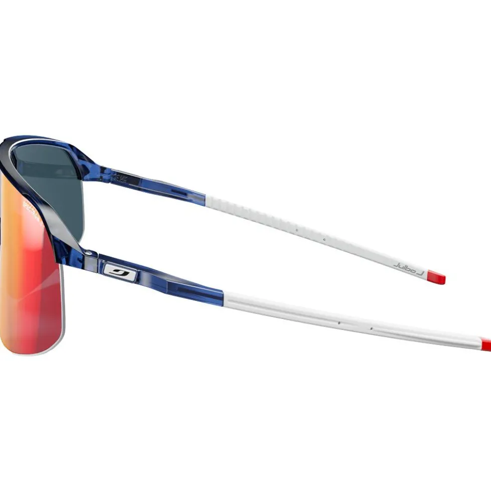 Occhiali da sole Julbo Density Translucide Brillant Bleu Foncé Blanc Rouge Spectron 3