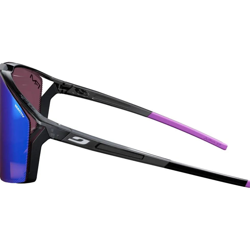 Occhiali da sole Julbo Edge Translucide Brillant Noir Violet Reactiv 1-3 High Contrast + Spectron 0