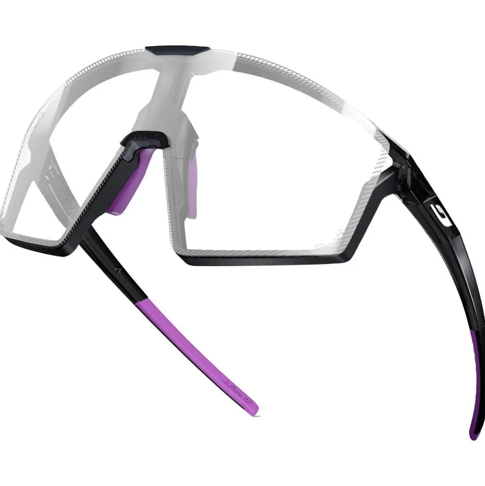 Occhiali da sole Julbo Edge Translucide Brillant Noir Violet Reactiv 1-3 High Contrast + Spectron 0