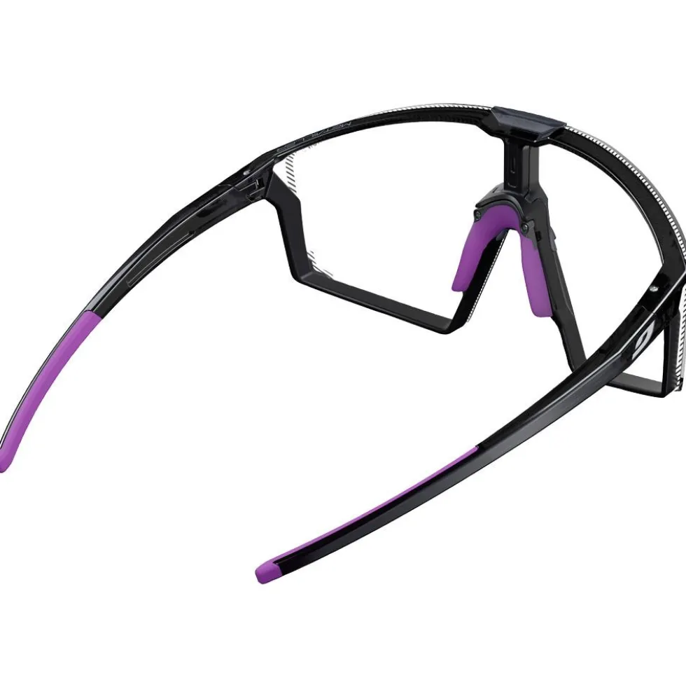 Occhiali da sole Julbo Edge Translucide Brillant Noir Violet Reactiv 1-3 High Contrast + Spectron 0