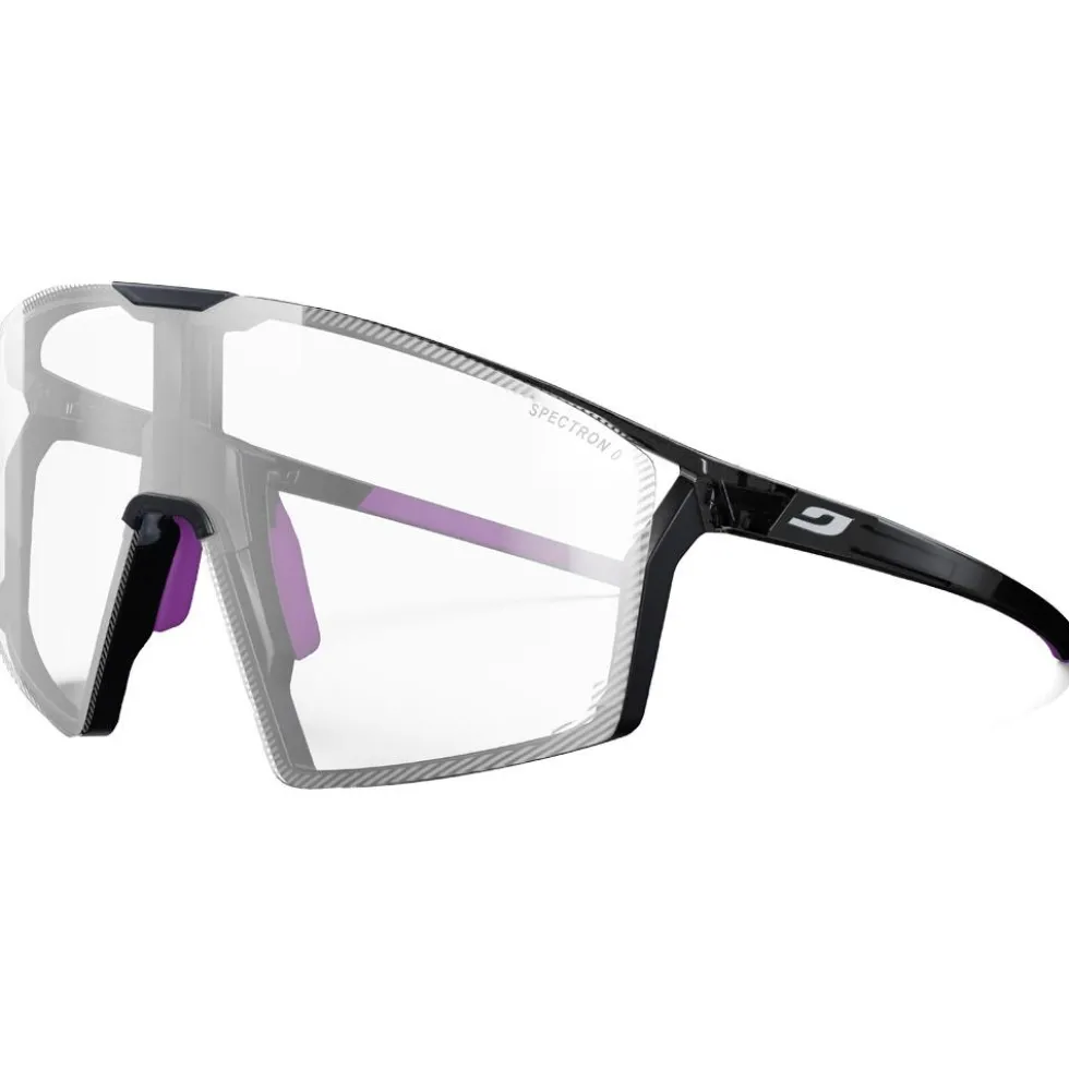Occhiali da sole Julbo Edge Translucide Brillant Noir Violet Reactiv 1-3 High Contrast + Spectron 0