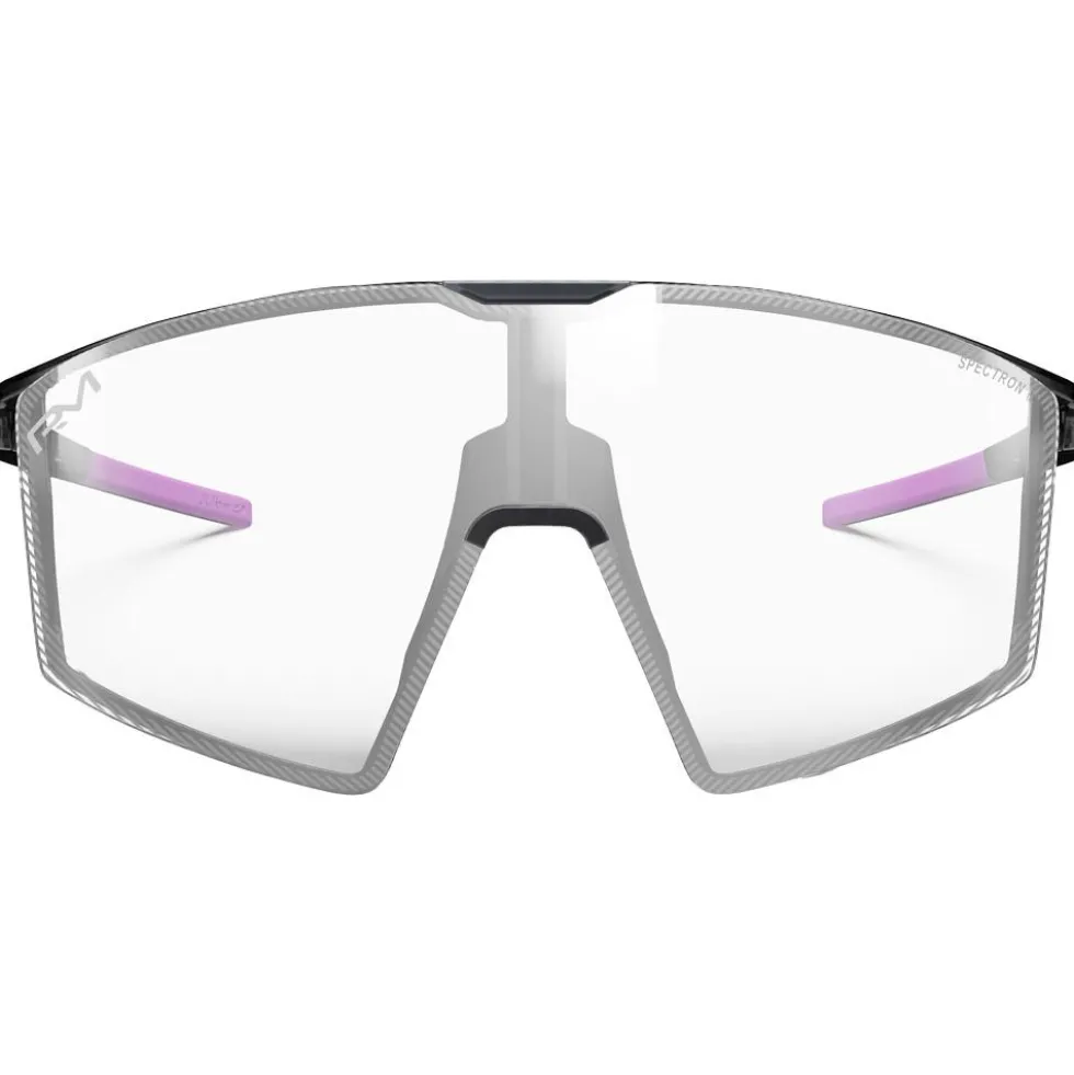 Occhiali da sole Julbo Edge Translucide Brillant Noir Violet Reactiv 1-3 High Contrast + Spectron 0
