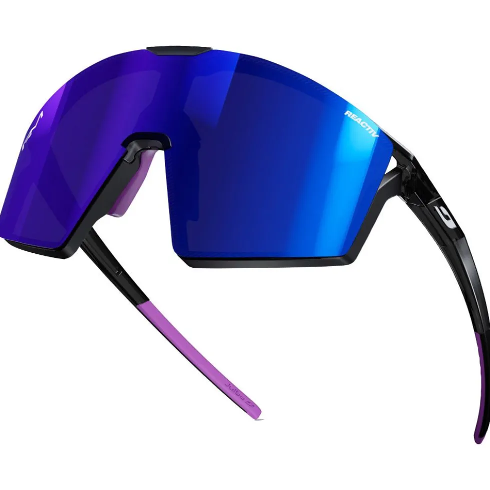 Occhiali da sole Julbo Edge Translucide Brillant Noir Violet Reactiv 1-3 High Contrast + Spectron 0