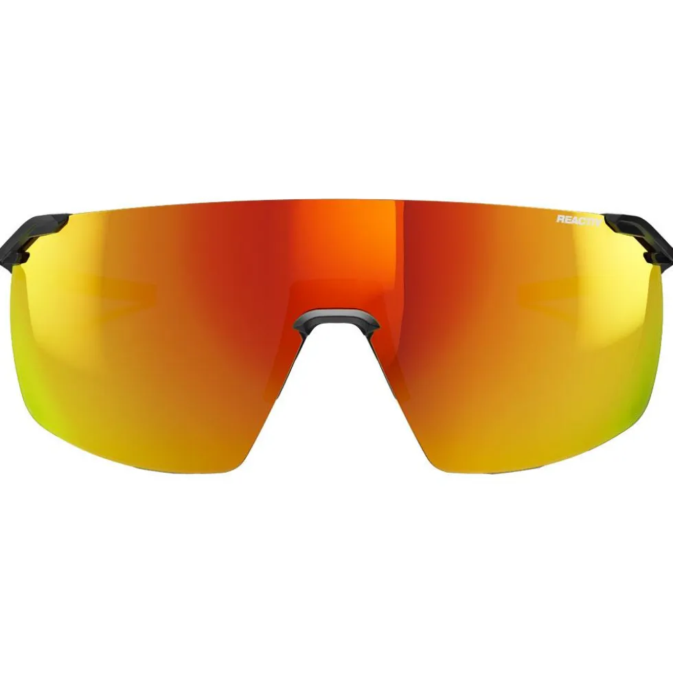 Occhiali da sole Julbo Faster L Translucide Mat Noir Reactiv 1-3 Light Amplifier