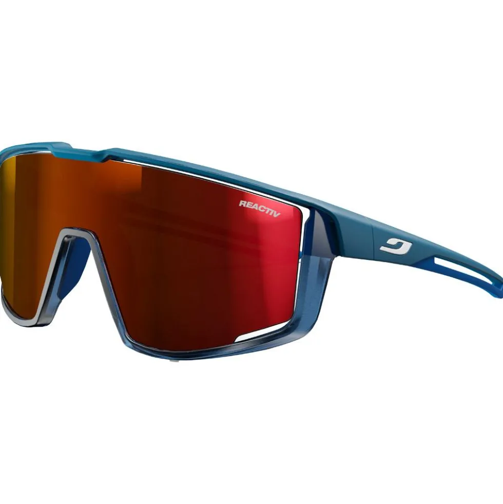 Occhiali da sole Julbo Fury Mat Bleu Tranlucide Reactiv 0-3 High Contrast