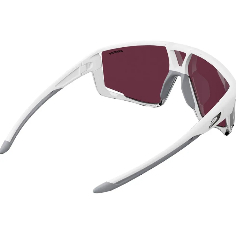 Occhiali da sole Julbo Fury Mat Blanc Gris Translucide Reactiv High Contrast 1-3