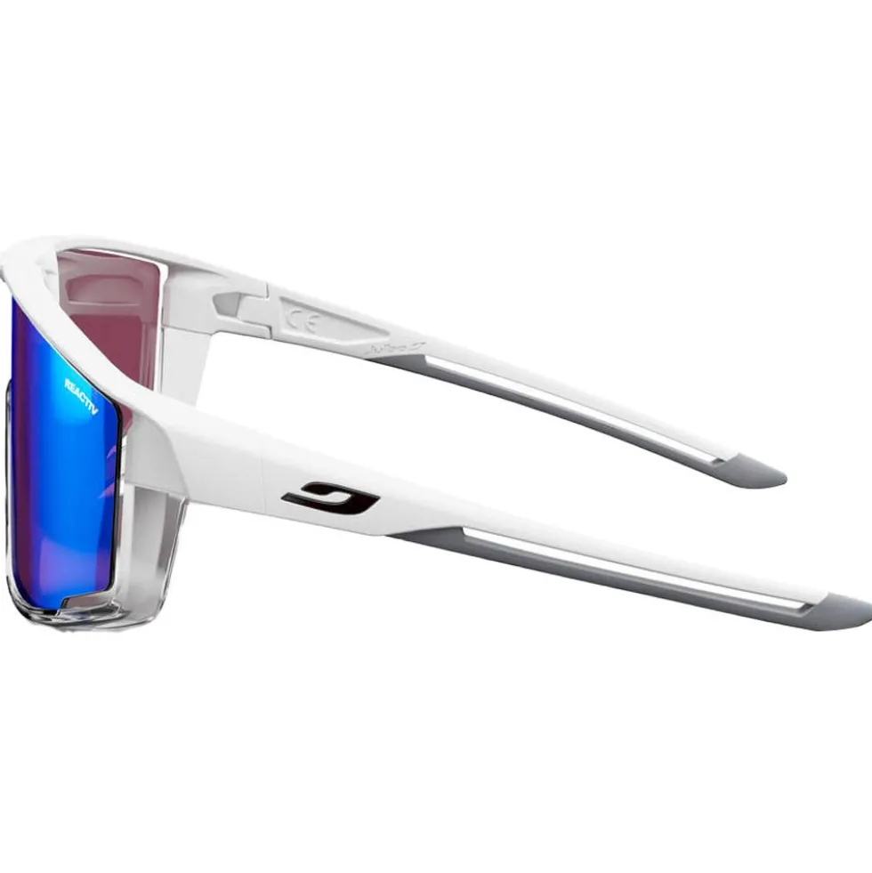 Occhiali da sole Julbo Fury Mat Blanc Gris Translucide Reactiv High Contrast 1-3