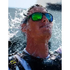 Occhiali da sole Julbo Renegade Bleu Fonçé Mat Vert Spectron 3