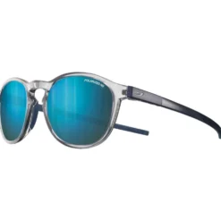 Occhiali da sole Julbo Shine L Translucide Brillant Gris Bleu Foncé Spectron Hd 3 Polarized