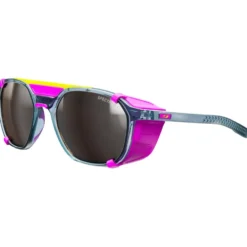 Occhiali da sole Julbo Slack Cover Translucide Brillant Bleu Rose Fluo Spectron 4