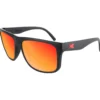 Occhiali da sole Knockaround Torrey Pines Matte Black Red Sunset