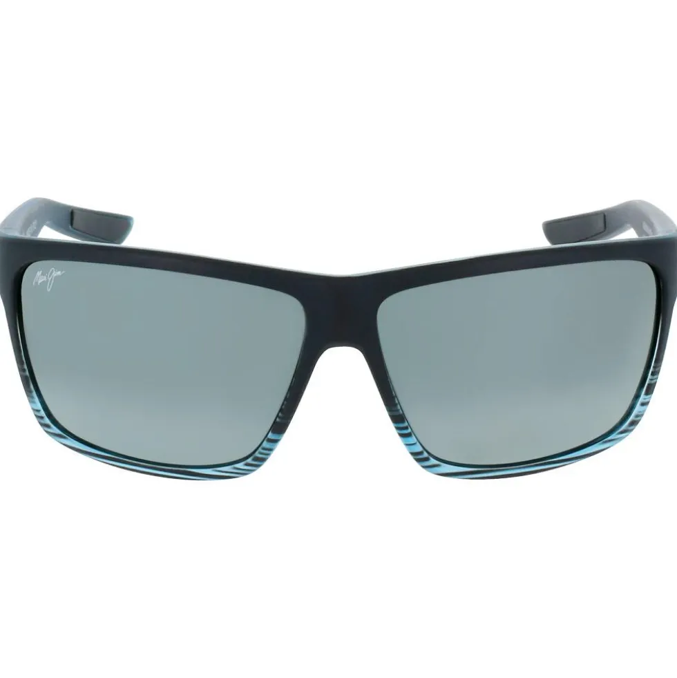 Occhiali da sole Maui Jim Alenuihaha Grey Black Stripe Gris Neutre Mineral Superthin