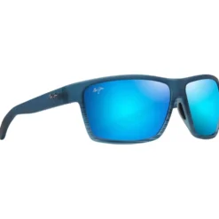 Occhiali da sole Maui Jim Alenuihaha Bleu Noir Bleu Hawaï Minéral SuperThin