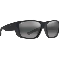 Occhiali da sole Maui Jim Amberjack Noir Mat Neutral Grey Mineral Superthin