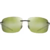 Occhiali da sole Maui Jim Breakwall Shiny Trans Khaki Green Maui Ht MauiPure