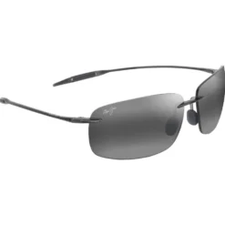 Occhiali da sole Maui Jim Breakwall Shiny Transparent Light Grey Neutral Grey MauiPure