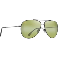 Occhiali da sole Maui Jim Hauoli XL Ruthénium Foncé Brillant Maui HT MauiPure
