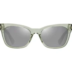 Occhiali da sole Maui Jim Hiwahiwa Shiny Transparent Sage Green Neutral Grey Mineral Superthin