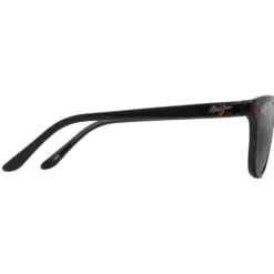 Occhiali da sole Maui Jim Honi Noir Brillant Neutral Grey Minéral Superthin