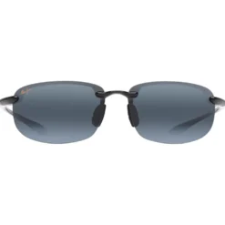 Occhiali da sole Maui Jim Hookipa Noir Brillant Gris Neutre Polycarbonate Bidegrade