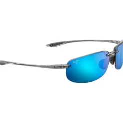 Occhiali da sole Maui Jim Hookipa Smoke Grey Bleu Hawaï Mauipure