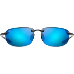 Occhiali da sole Maui Jim Hookipa Smoke Grey Bleu Hawaï Mauipure