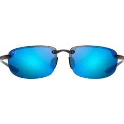 Occhiali da sole Maui Jim Hookipa Smoke Grey Bleu Hawaï Mauipure