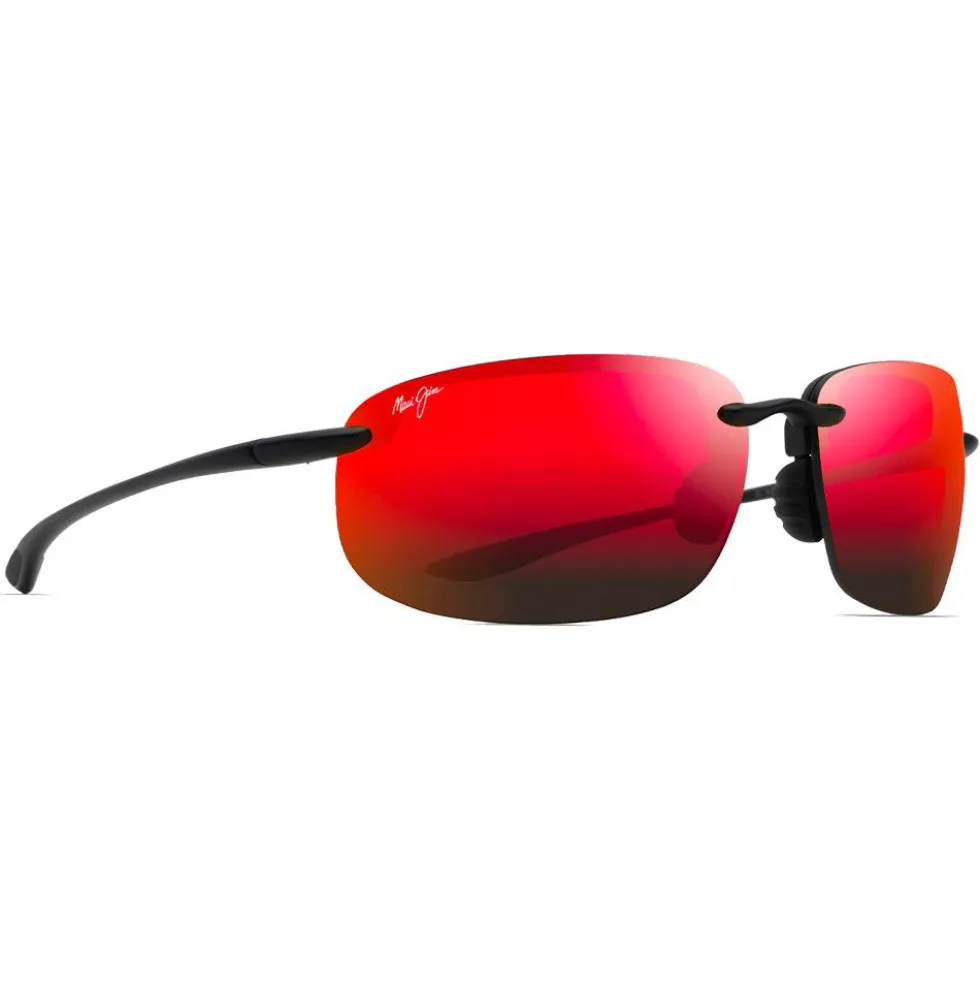 Occhiali da sole Maui Jim Ho'okipa Xlarge Noir Mat Hawaii Lava MauiPure