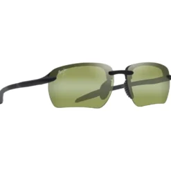 Occhiali da sole Maui Jim Hookipa Ultra G Asian Fit Matte Black Maui Ht MauiUltra