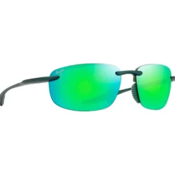 Occhiali da sole Maui Jim Hookipa Ultra Metal Matte Green MauiGreen MauiUltra