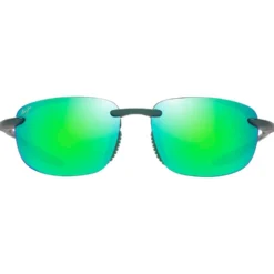 Occhiali da sole Maui Jim Hookipa Ultra Metal Matte Green MauiGreen MauiUltra