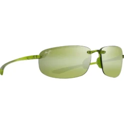 Occhiali da sole Maui Jim Hookipa Shiny Transparent Light Green Maui Ht MauiPure