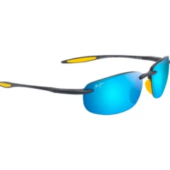 Occhiali da sole Maui Jim Hookipa Ultra Matte Solid Dark Blue Blue Hawaii MauiUltra
