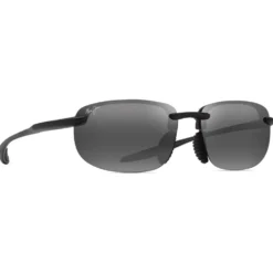 Occhiali da sole Maui Jim Hookipa Ultra Asian Fit Matte Black Neutral Grey MauiUltra