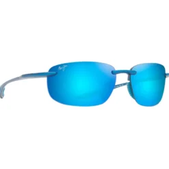 Occhiali da sole Maui Jim Hookipa Ultra Metal Matte Blue Blue Hawaii MauiUltra