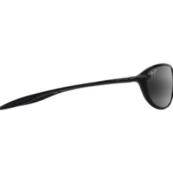 Occhiali da sole Maui Jim Hookipa Ultra R Shiny Black Neutral Grey MauiUltra