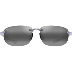 Occhiali da sole Maui Jim Hookipa Shiny Crystal Neutral Grey MauiPure