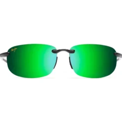 Occhiali da sole Maui Jim Hookipa Noir Brilliant MauiGreen MauiBrilliant