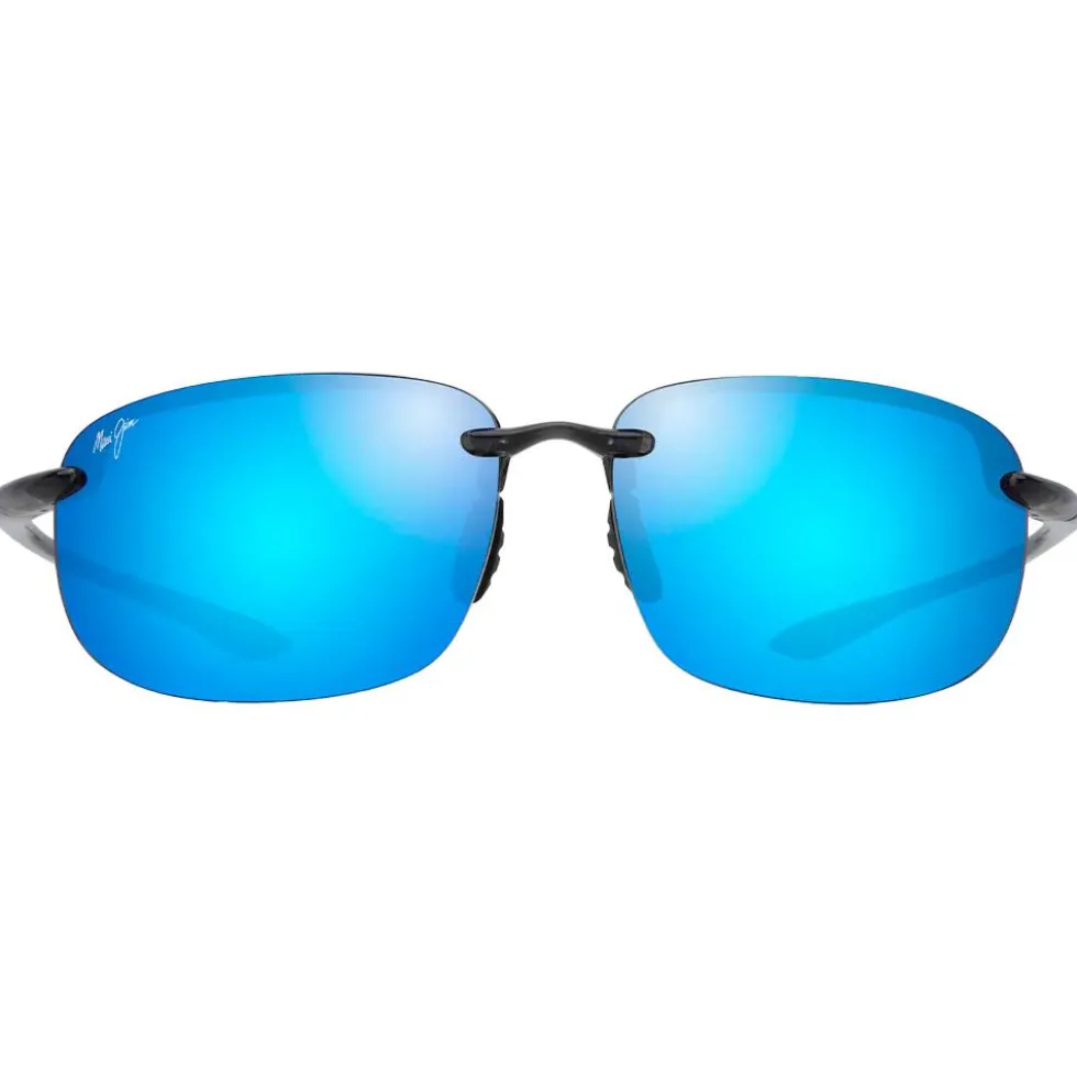 Occhiali da sole Maui Jim Ho'okipa Xlarge Gris Translucide Blue Hawaii MauiPure