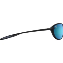Occhiali da sole Maui Jim Hookipa Ultra R Matte Black Blue Hawaii MauiUltra