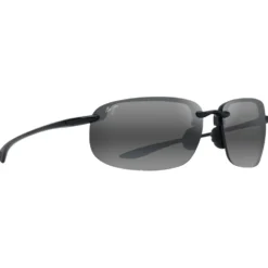 Occhiali da sole Maui Jim Ho'okipa Xlarge Noir Brillant Neutral Grey MauiPure