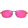 Occhiali da sole Maui Jim Hookipa Shiny Trans Cyclamen Pink Maui Sunrise MauiPure