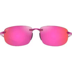 Occhiali da sole Maui Jim Hookipa Shiny Trans Cyclamen Pink Maui Sunrise MauiPure