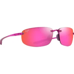 Occhiali da sole Maui Jim Hookipa Shiny Trans Cyclamen Pink Maui Sunrise MauiPure